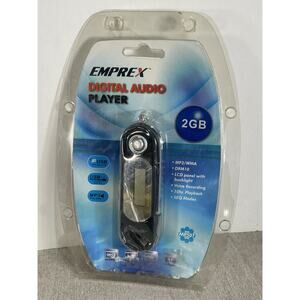 Emprex MP3 Digital Audio Player WMA Brand New Sealed 2GB USB MP507 10hr Playback
